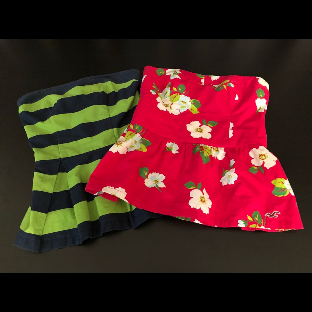 🌸Hollister pleplum tube tops🌸